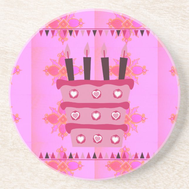 Have a Lovely Happy Birthday Coaster (Front)
