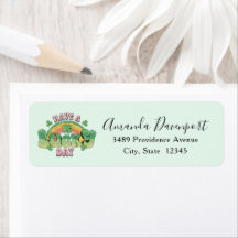 Have a Lucky Day Retro Typography Address