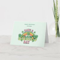 Have a Lucky Day Retro Typography Birthday