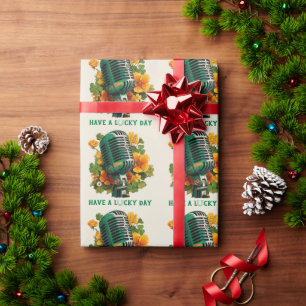Have a Lucky Day – St. Patrick’s Music Art Wrapping Paper