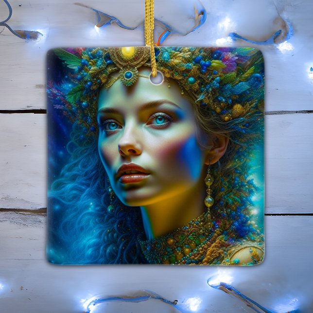 Have a Magical Christmas Personalised Princess Ceramic Ornament (Creator Uploaded)