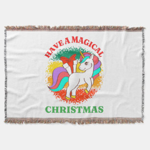 have a magical christmas throw blanket