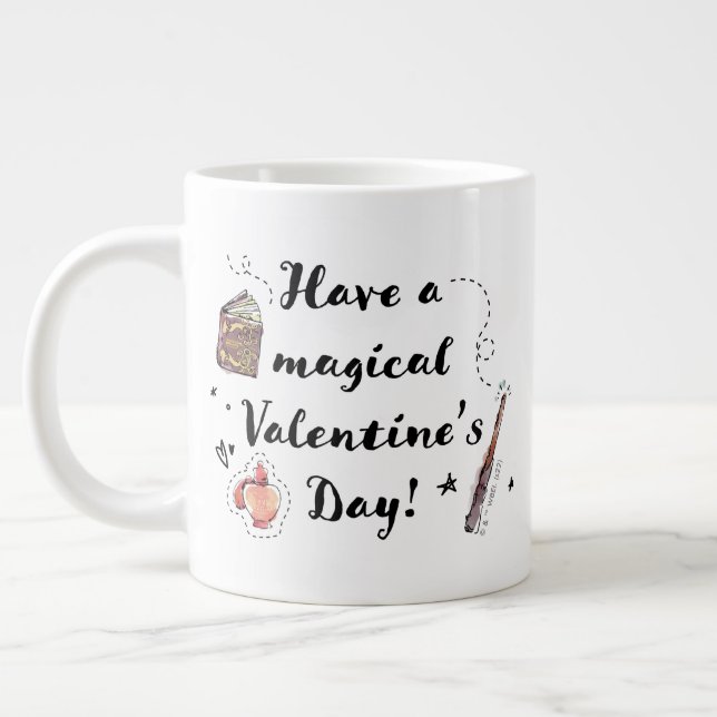Have A Magical Valentine's Day Large Coffee Mug (Left)