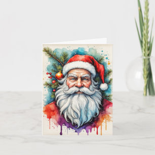 Have A Merry Christmas From Santa Claus Holiday Card