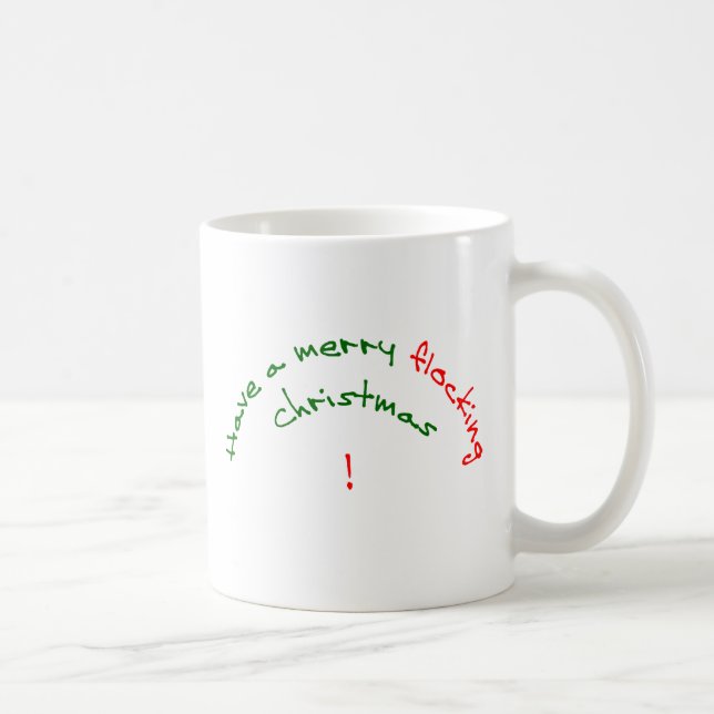 have a merry flocking xmas coffee mug (Right)
