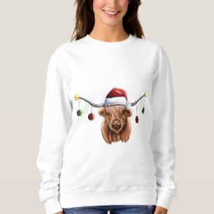 Have a Merry Hielan Coo Christmas Key Ring Sweatshirt