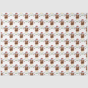Have a Merry Hielan Coo Christmas Key Ring Tissue Paper