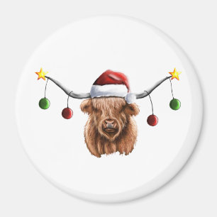 Have a Merry Hielan Coo Christmas Magnet