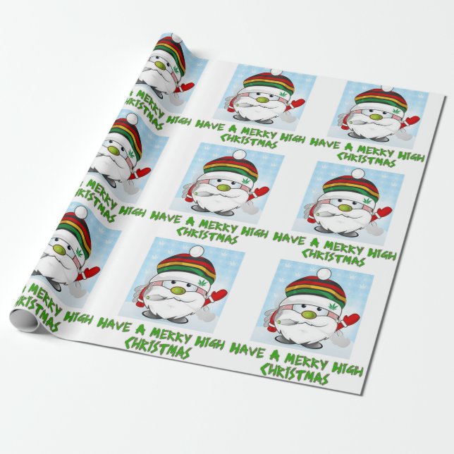 Have A Merry High Christmas Wrapping Paper (Unrolled)