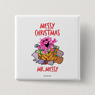 Have A Messy Christmas 15 Cm Square Badge