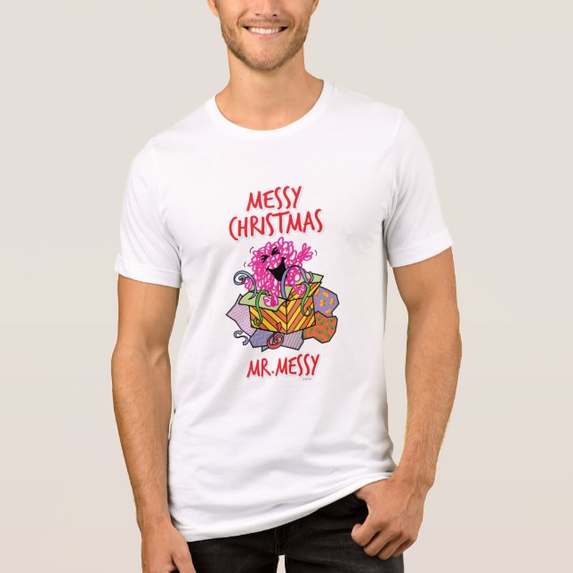 Have A Messy Christmas Tri-Blend Shirt (Front)