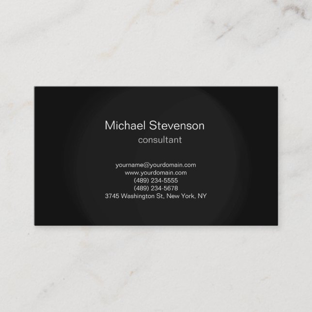 Have a Minimalist Modern Plain Printed Business Card (Front)