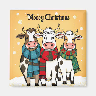 Have a Mooey Christmas Magnet