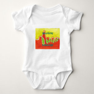 Have a Nice Day & a Better Night Oil Painting Art Baby Bodysuit