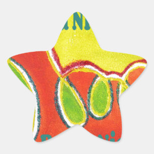 Have a Nice Day & a Better Night Oil Painting Art  Star Sticker