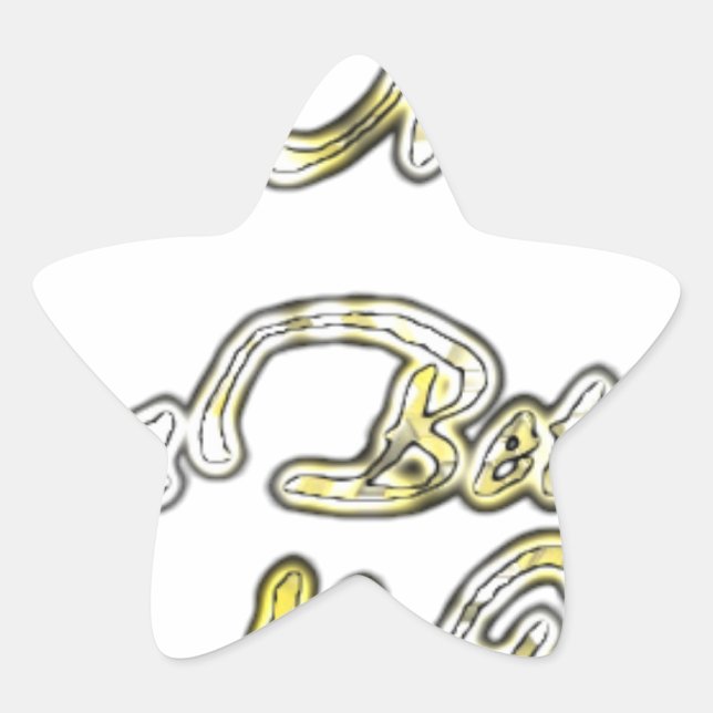 Have a Nice Day & a Better Night Quote Art Print Star Sticker (Front)