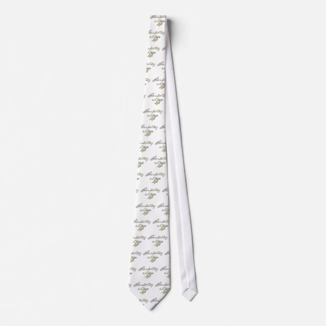 Have a Nice Day & a Better Night Quote Art Print Tie (Front)