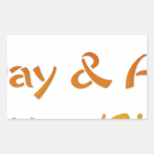 Have a Nice Day & A Better Night Text Art Design Rectangular Sticker
