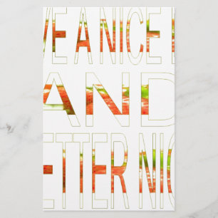 Have a Nice Day and a Better Night Art Print Stationery