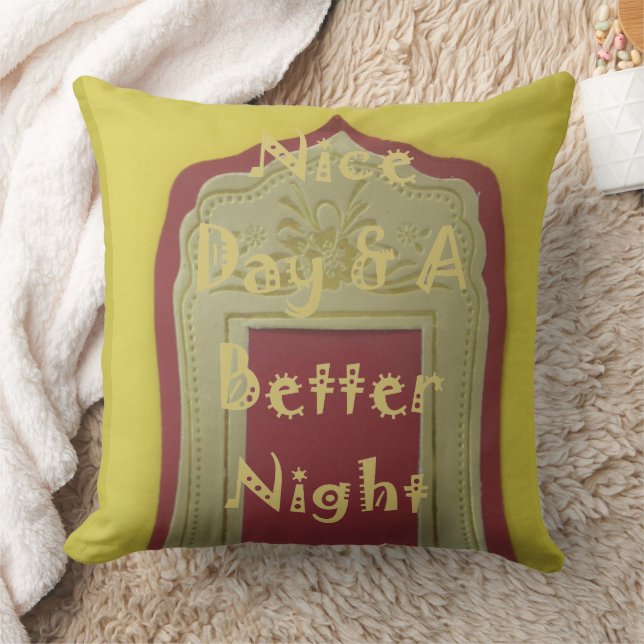 Have a Nice Day and a Better Night With Gratitude Cushion (Blanket)