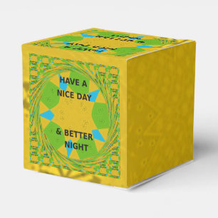 Have a Nice Day & Better Night Art Print Favour Box