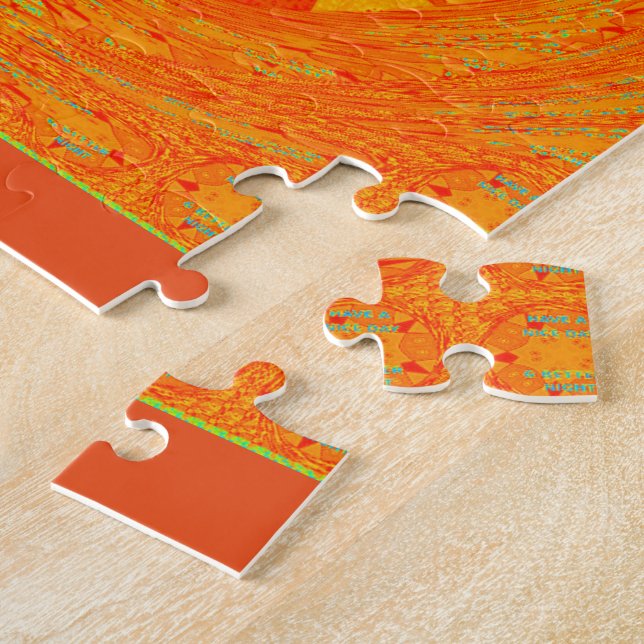 Have a Nice Day & Better Night Art Print Jigsaw Puzzle (Side)