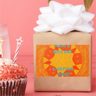 Have a Nice Day & Better Night Art Print Rectangular Sticker