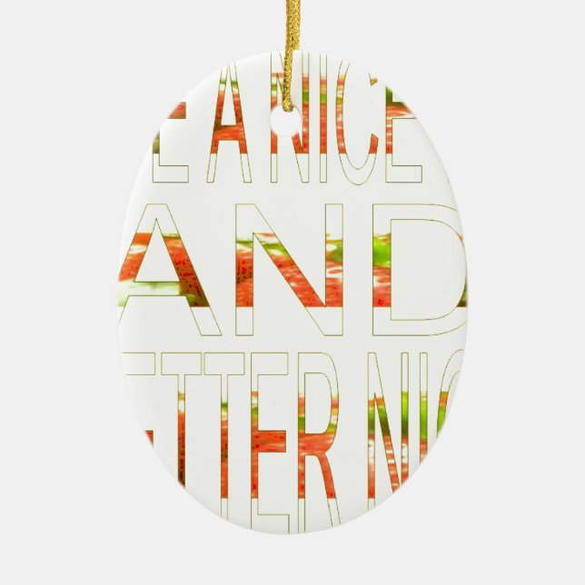 Have a Nice Day Ceramic Tree Decoration (Front)