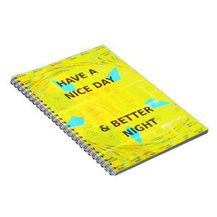 Have a Nice Day Customisable Personalised Notebook