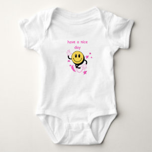 Have A Nice Day Cute Emoji Cartoon Graphic Baby Bodysuit