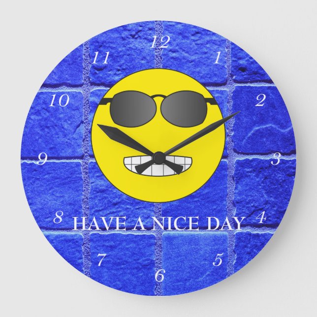Have a nice day large clock (Front)