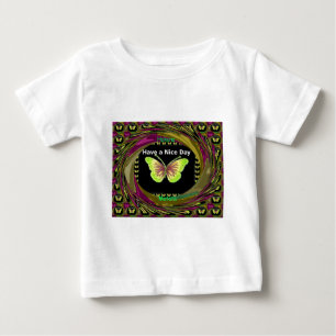 Have a Nice Day: Lovely infinity butterflies art Baby T-Shirt