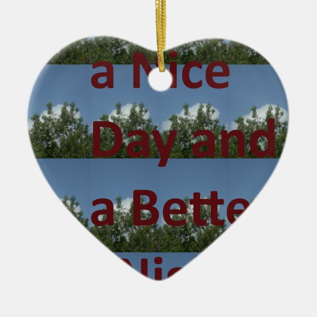 Have a nice day.png ceramic tree decoration (Front)