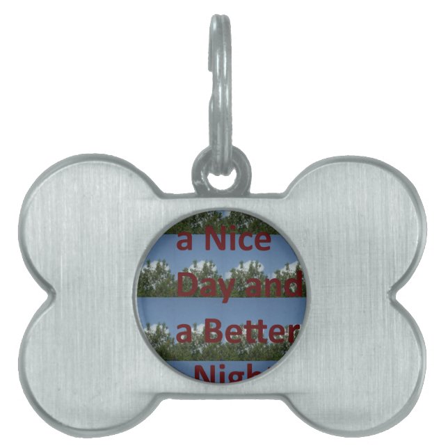 Have a nice day.png pet name tag (Front)
