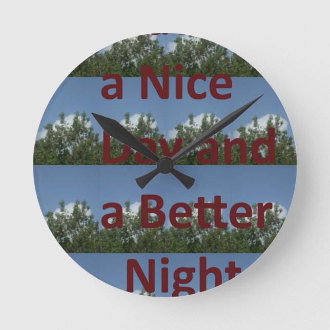 Have a nice day.png round clock (Front)