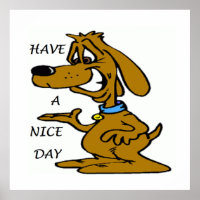 "HAVE A NICE DAY" PUPPY DOG