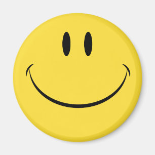 Have a nice day retro face magnet