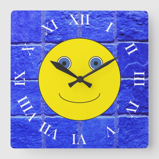 Have a nice day square wall clock (Front)