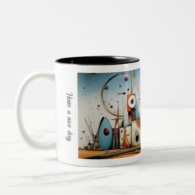 Have a nice day Two-Tone coffee mug (Left)