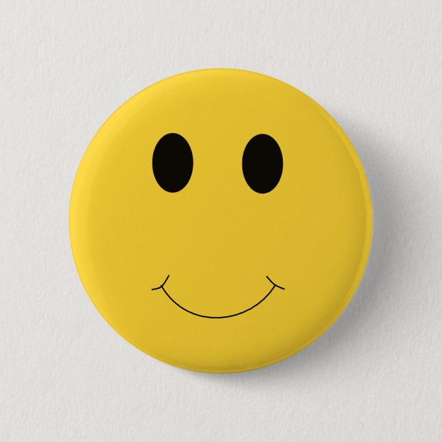 Have A Nice Day Yellow Smile Face Button Favour (Front)