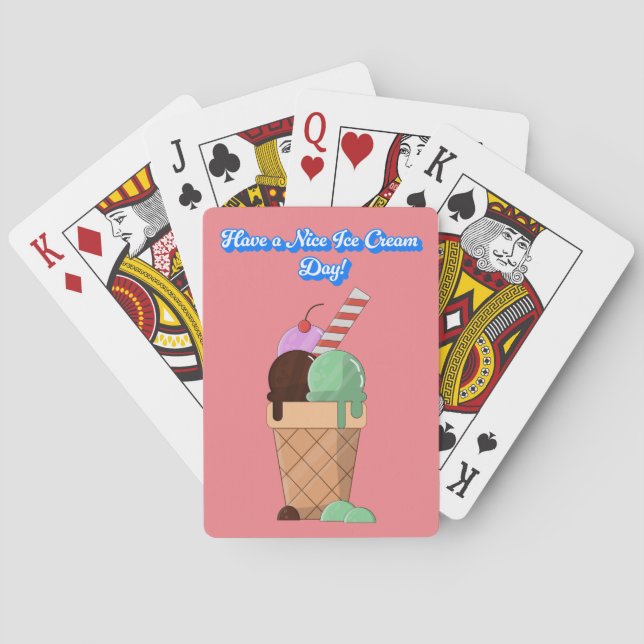 Have a Nice Ice Cream Day!  Playing Cards (Back)