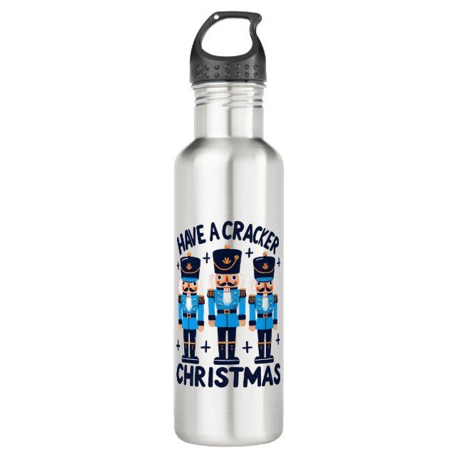 Have a nutcracker christmas 710 ml water bottle (Front)