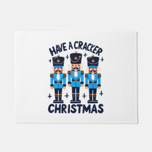 Have a nutcracker christmas doormat