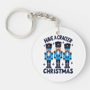 Have a nutcracker christmas key ring