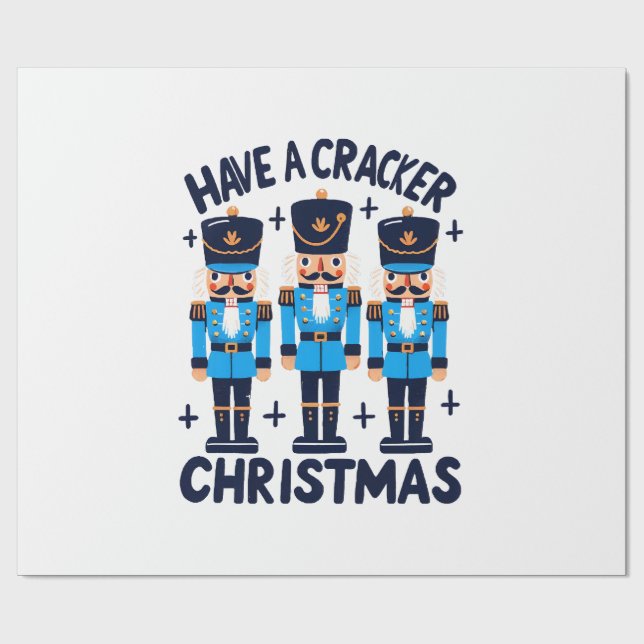 Have a nutcracker christmas wrapping paper (Flat)