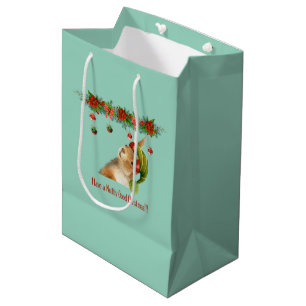 Have a Nutty Good Christmas Squirrel Holiday Medium Gift Bag
