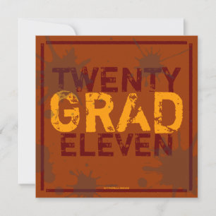 Have a Party Grunge Graduation Party Invitation