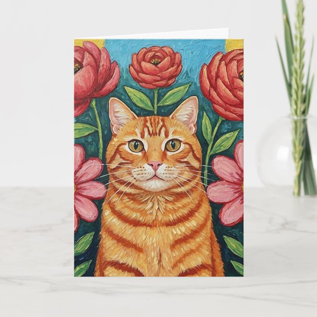 Have a Paw-some Birthday | Cat Themed Card (Front)