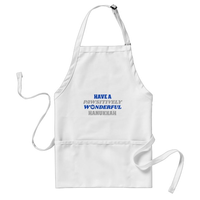Have a Pawsitively Wonderful Hanukkah Standard Apron (Front)