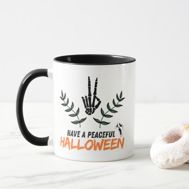 Have a Peaceful Halloween Mug (With Donut)